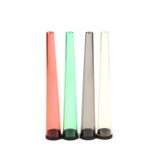 Low MOQ Colorful 115mm Child Resistant Cone Paper Packaging Plastic Squeeze Conical Tube