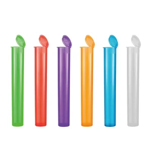 Low MOQ Custom Plastic Smoking Accessories Cone Shape Tubes Multi Color Tobacco Pipe Smell Water Proof Storage Tube