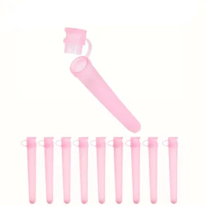 Low MOQ Empty Pop Top Tube PE Plastic Packaging Containers