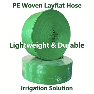 Low Temperature Resistant PE Woven Layflat Hose High Strength Flexible Lay Flat Water Pipe for Farm Irrigation Drainage
