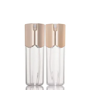 Luxury Cosmetic Packaging 2*25ml Double Tube Lotion Pump Bottle for Skincare Dual Chamber Plastic Face Serum Bottle