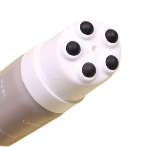 Luxury Minimalist 50ml Plastic Massage Tube 5 Roller Ball Screw Cap Empty Skincare Packaging
