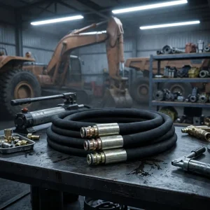 MSHA Approved Mining Hydraulic Hose High Pressure Steel Wire Reinforced Rubber Pipe Underground Coal Mine Equipment Components