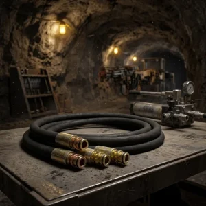 MSHA Approved Mining Hydraulic Rubber Hose Steel Wire Spiral Reinforced 4SH Coal Mine Equipment High Pressure Fuel Line Unit