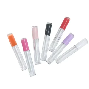 Makeup 5ml Plastic Empty Round Lip Gloss Container Lip Gloss Tube All Colors