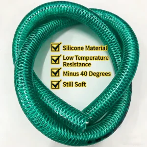 Manufacturer Anti Static Transparent PVC Steel Wire Reinforced Braided Hose UV Protection Food Grade Cutting for Garden