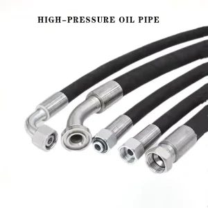 Manufacturer Customized High Pressure Resistant Steel Wire Reinforced Hydraulic Hose Assembly for Oil Pipes Model