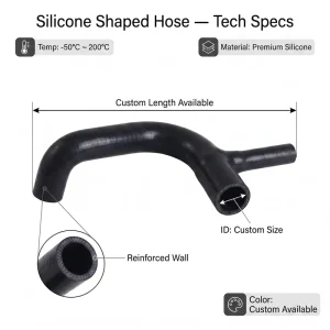 Manufacturer Direct Flexible Reinforced High Performance Custom Extruded Industrial Automotive Silicone Hose Pipe