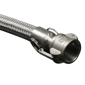 Manufacturer Direct Sales Stainless Steel Corrugated Pipe Braided Flexible Metal Hose with Quick Connector End