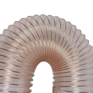 Manufacturer PU Flexible Polyurethane Ducting Hose Spring Tube Wire Reinforced Ducting