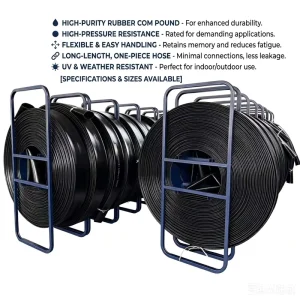Manufacturer Soft 4”-12” High Pressure Ducting TPU Lay Flat Agriculture Water Slurry Mud Flexible Drag Hose