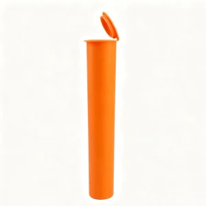 Matte 109mm Squeeze to Open Pop Top Cylinder Child Proof Packaging for Dry Storage Custom Color PP Plastic Tube for Cones