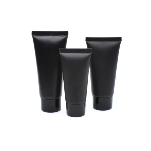 Matte Black Plastic Hand Cream BB Cream Tube 40ml 50ml 60ml 100ml 150ml Squeeze Plastic Lotion Tube for Facial Cleanser