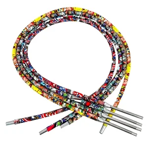 Matte Camouflage Silicone Hookah Hose Hydrographic Transfer Arabic Shisha Tube High Temp Resistant Silicone Hose For Hookah