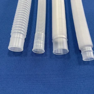 Medical Corrugated Retractable Breathing Tube Clear Plastic Hose Customized Specification