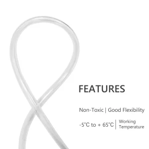 Medical Food Grade PVC Transparent Flexible Water Hose Tubing Smooth Surface Clear Polyvinyl Chloride Customizable Cutting