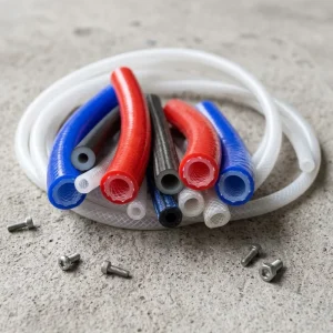 Medical Grade Custom Size Color Nylon Braided Reinforced Double Layer Flexible Air Hose Silicone Pipe Silicone Rubber Tube