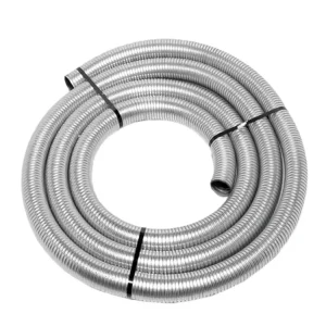 Metal Hose 304 316 Stainless Steel Flexible Corrugated Conduits Welded 1/2 ISO Certified 0.22-0.3mm Thickness 100 Gas Water