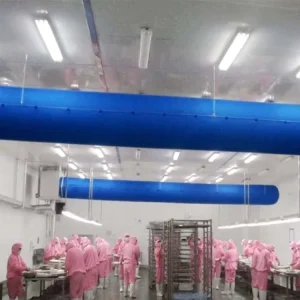 Mildew Proof B1 Level Fire Resistant Anti Corrosion Fabric Air Duct Flexible Ventilation Hose for Hospital Industrial Food