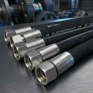 Corrosive Resistant Stainless Steel Hydraulic Hose 2SN 3 4 DN19 Marine Grade Reinforced Flexible Rubber High Pressure Fluid Line