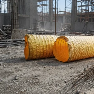 Mining Tunnel Negative Pressure Air Duct Double Anti Telescopic Skeleton Spiral Spring Steel Wire PVC Soft Hose 220/380V