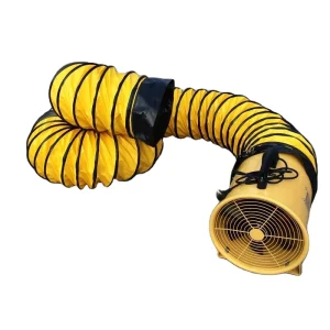 Mobile Handheld Axial Flow Fan With Flexible Air Duct Portable Vent Fan for Construction Site Air Circulation Cooling Device