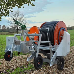 Mobile Rain Gun Sprinkler Hose Reel Irrigation System for Plant and Farm Agricultural Watering