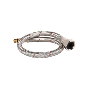Modern 304 Stainless Steel Toilet Faucet Water Heater EPDM Hose Soft Connection for Bathroom Red Blue Hot Cold Water