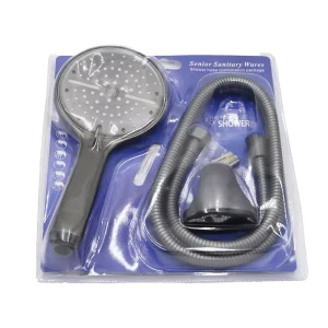 Modern Grey Handheld Stainless Steel Water Flow Shower Set Hose High Pressure Water Saving Shower Head 3 Functions for