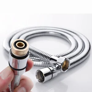 Modern Luxury Shower Hose Flexible Rotate 360 Degrees Insert Stainless Steel Corrugated for Bathroom