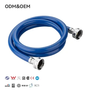 Modern Plumbing Hose Washing Machine Inlet Hose PVC Inner Tube Brass Connector F3/4″ X F3/4″ + Elbow Easy Installation