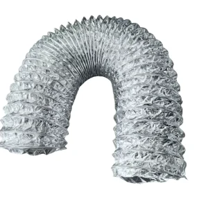 Modern Silver Aluminum Foil Flexible Hose for HVAC Systems for Villa Office Air Conditioning Durable Building Flexible Air Duct