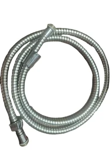 Modern Style Silver Stainless Steel Flexible Shower Hose with 1/2 in Inner Diameter 300 psi Max Working Pressure for Bathroom