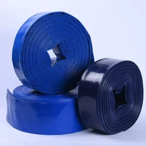 Mountain Irrigation Plastic Tubes OEM 1 5″ PVC Flexible Lightweight Durable Wear Resistant Flat Hose Water Pipe