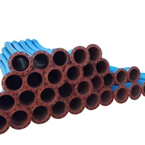 Mud Suction Hose Reinforced with Steel Wire Spring Rubber Mud Suction Dredging Hose with Flanges