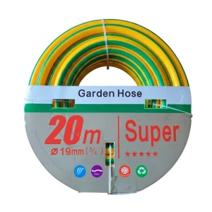 Multi Color Stripe PVC Fiber Reinforced Garden Hose Reel Flexible Braided Water Pipe CNS Anti Corrosion