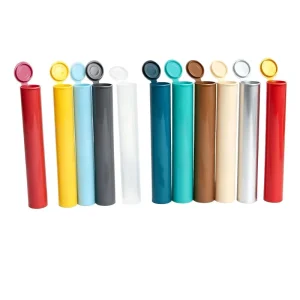 Multi Colors Custom Label Squeeze Open Black King Size 109mm 116mm Plastic Pop Top Tube Packing Tube