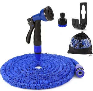 Multi Functional Garden Magic Hose 3x Telescopic High Pressure Water Gun for Car Wash Reel for Outdoor Use