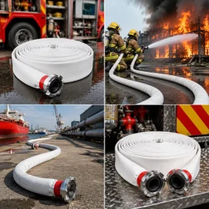 Multi Inner Diameter High Pressure High Quality Single Jacket Fire Hose Rubber PVC EPDM TPU Materials for Water