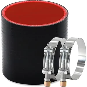 Multi Ply Reinforced Straight Silicone Hose Auto Turbo Intercooler Coupler with Stainless Steel T Bolt Clamps Manufacturer