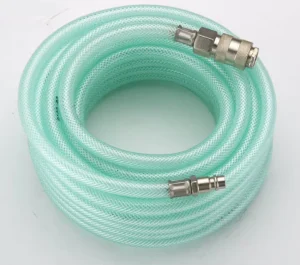 Multi Purpose Fiber Reinforced PVC Hose 13/64” 3/8” 2” Customizable Length Cutting for Air Water Oil Chemical Food Transfer
