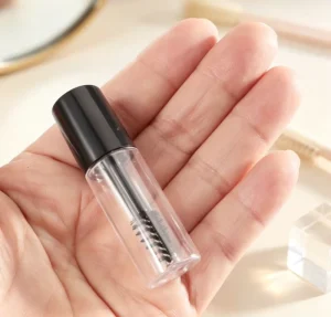 Multi Purpose Mini Clear Lip Gloss Bottles Applicator Wand for Lip Glaze Lash Serum Brow Oil Cuticle Oil Sample Packaging