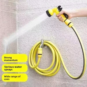 Multi functional Adjustable Car Wash Water Gun Household Watering Nozzle Set Flowers Vegetables High Pressure Garden Hose Wand
