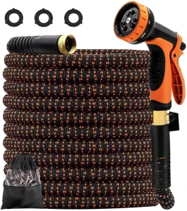 Multi functional Lightweight Expandable Garden Hose High Pressure Flexible Garden Water Hose With Solid Brass Fittings