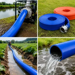 Multi inner diameter High Pressure High Quality PVC Layflat Hose for Slurry Water Delivery