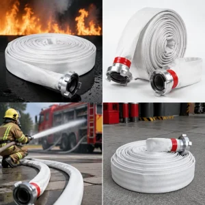 Multi inner diameter High Pressure High Quality Single Jacket Fire Hose EPDM PVC TPU Rubber Materials for Water Supply Delivery