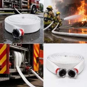 Multi-inner-diameter High Pressure Single Jacket Fire Hose Rubber/PVC/EPDM/TPU Materials for Water Supply