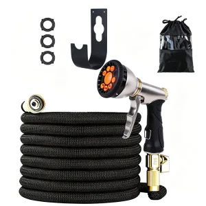 Multifunctional Expandable Retractable Water Hose for Garden Agricultural Irrigation and High-Pressure Car Washing