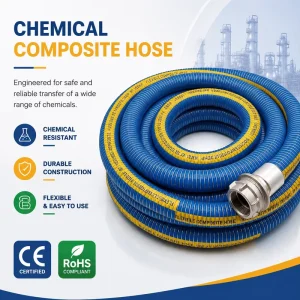 Multifunctional Flame retardant Wear resistant Composite Hose EPDM Corrosion resistant and Solvent resistant Chemical Hose