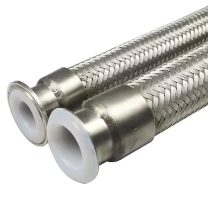 Multipurpose PTFE Lined Stainless Steel Braided Flexible Hose Corrosion Resistant for Various Industrial Applications